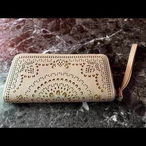 Icing light pink long wallet